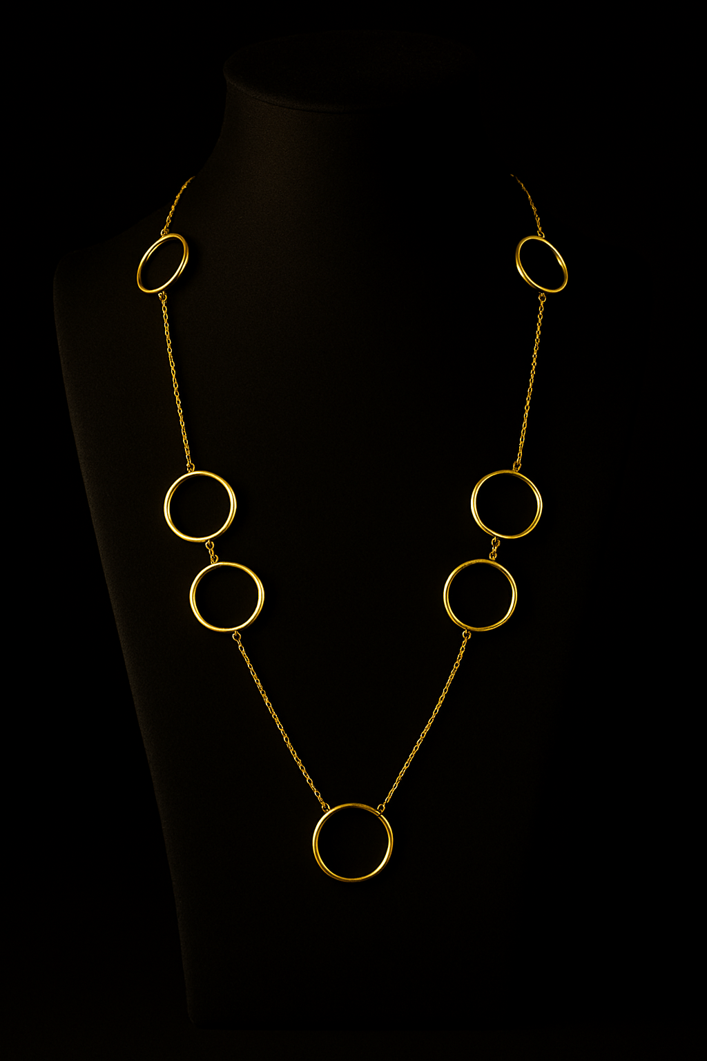 Hoop and Chain Necklace