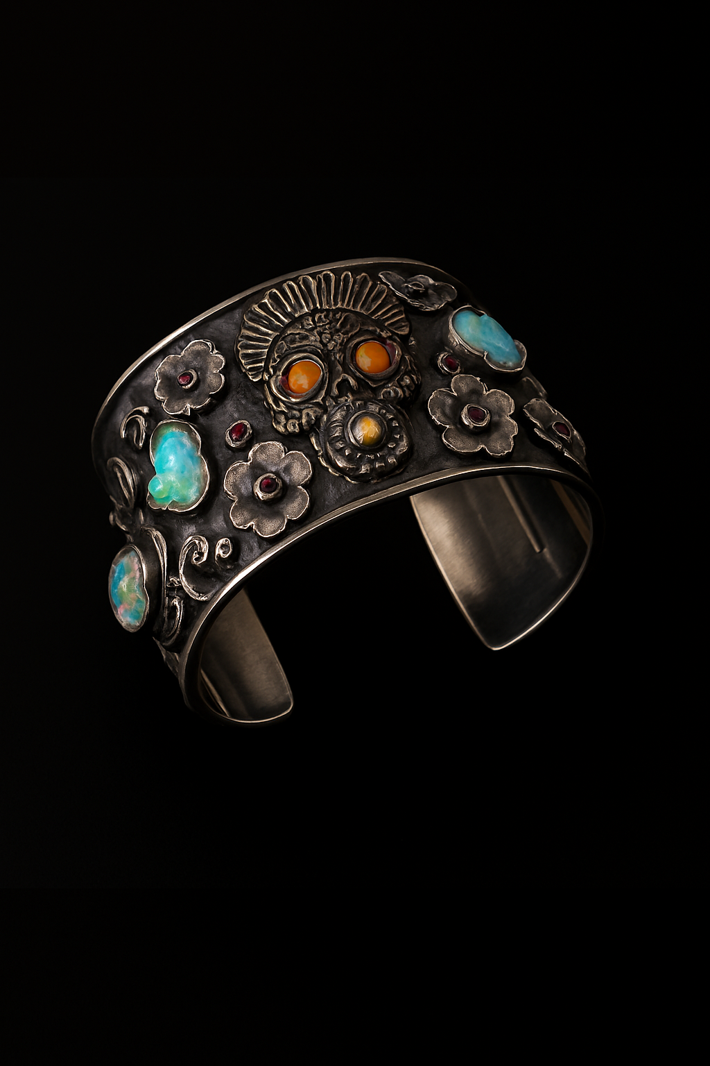 Day of the Dead Opal and Sapphire Bracelet