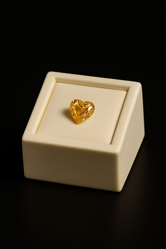 Heart-Shaped Yellow Diamond